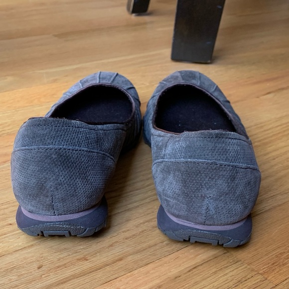 SKETCHERS Dark Brown Suede Size 7.5 Memory Foam Flats - Picture 4 of 10